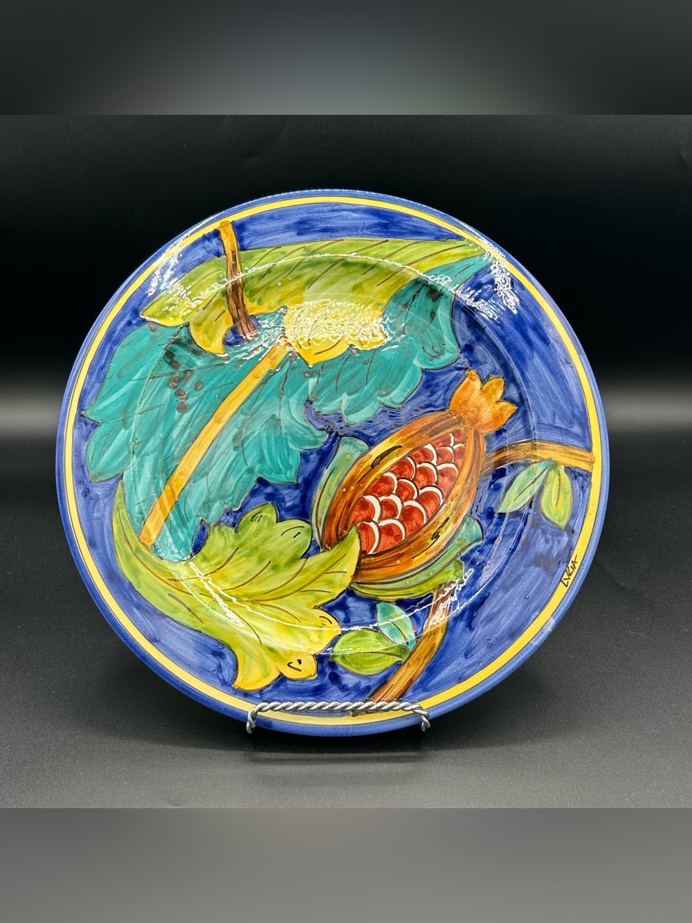 Giacomini Ceramiche Orvieto Hand-Painted  Plate